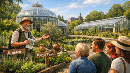 Gegidst bezoek aan de Plantentuin van de UGent